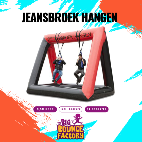 Jeansbroek hangen