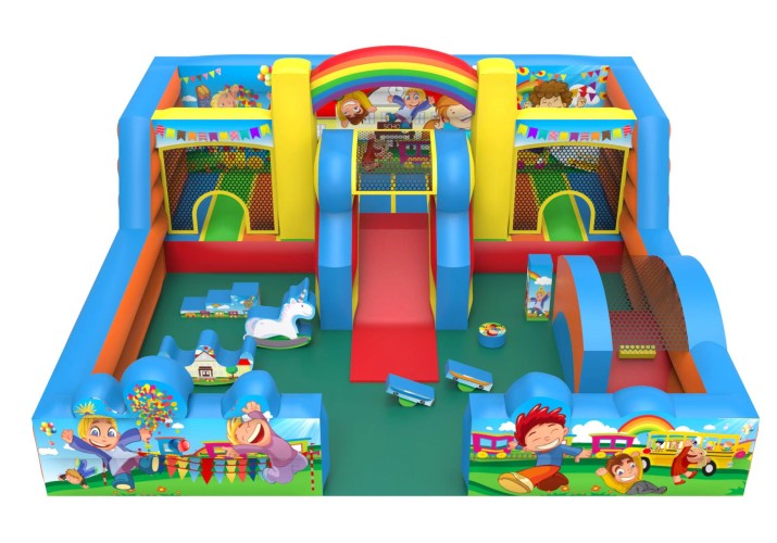 Kids Multiplay Funpark huren | Grote speelzone met glijbaan. Nieuw vanaf april!